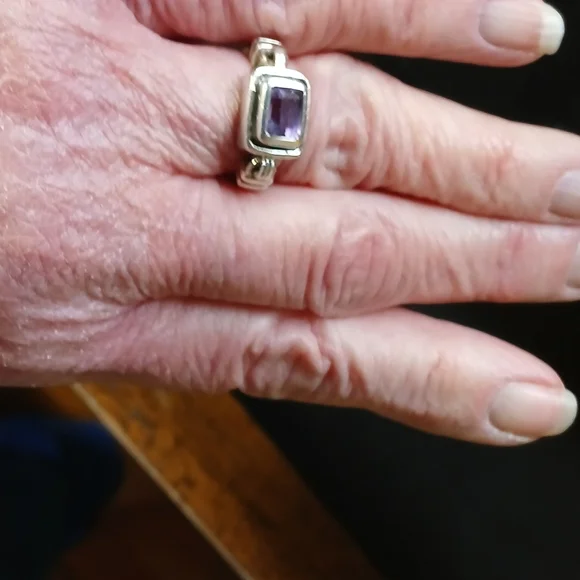 ✨️Silpada Amethyst 925 Misty Morning  Ring✨️ R-1158  Size 5 - Picture 9 of 10